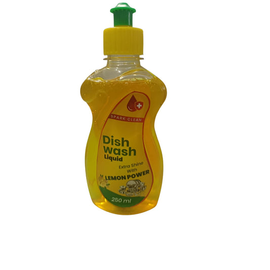 Spark Clean Lemon Dish Wash – Tough on Grease, Gentle on Hands 250ml